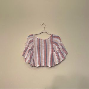 Pastel stripes crop top for spring/summer